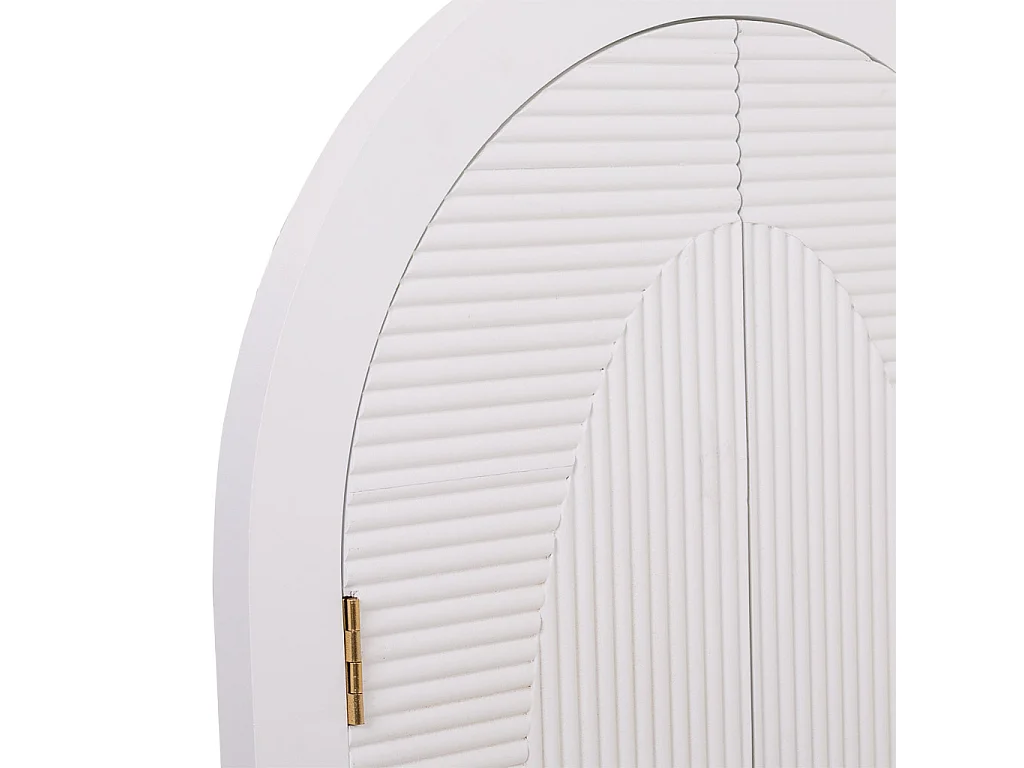 Weißer Holzspiegel 62x5x105h cm