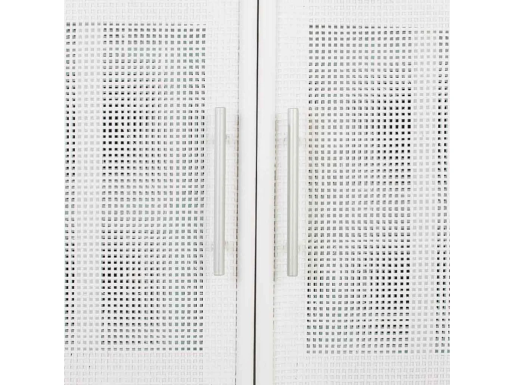 Specchio in legno e rete bianca 73,5x5x118h