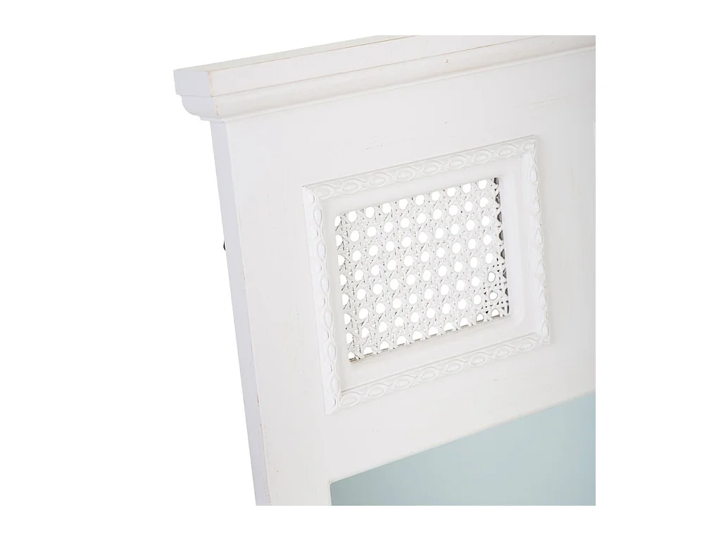 Grauer Holzspiegel 60x4x90h cm