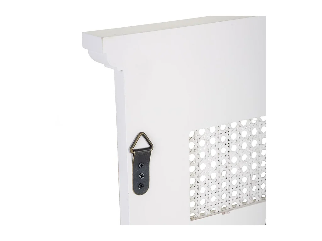 Grauer Holzspiegel 60x4x90h cm