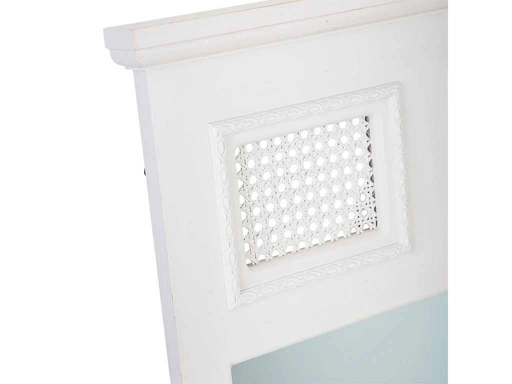 Grauer Holzspiegel 60x4x90h cm