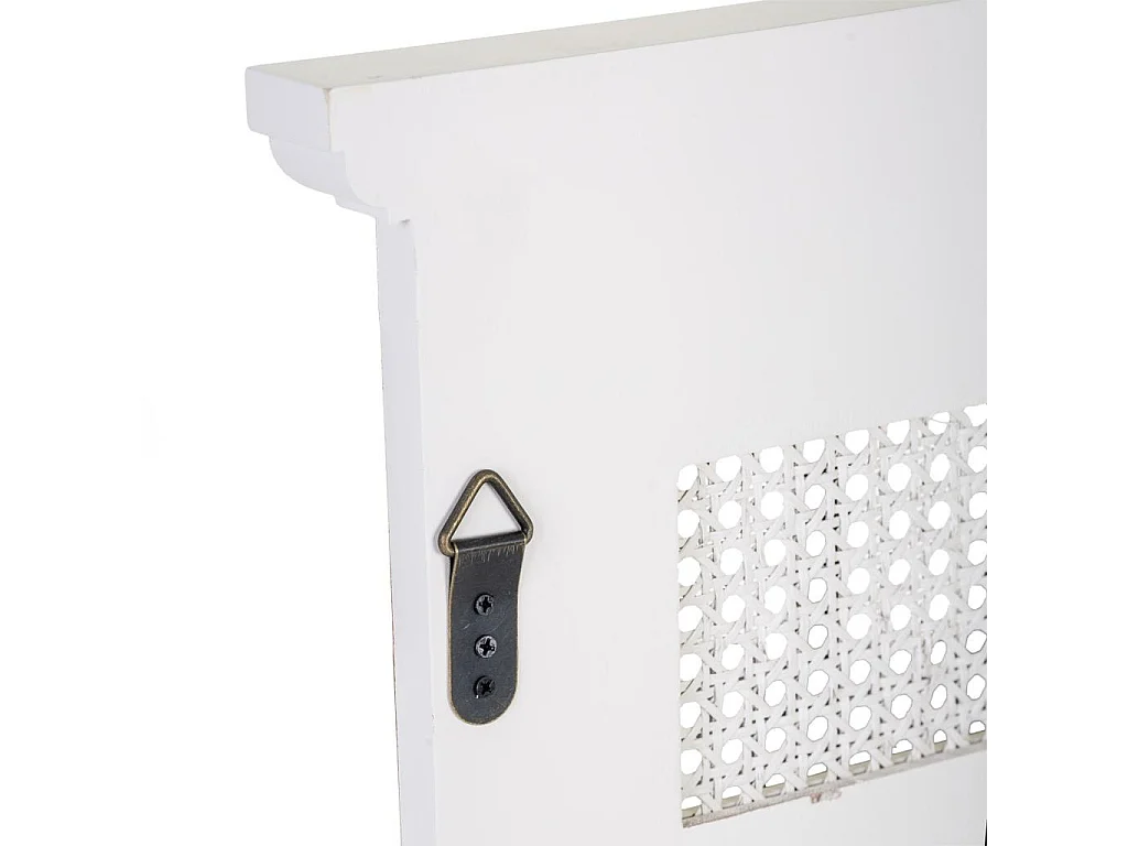 Grauer Holzspiegel 60x4x90h cm