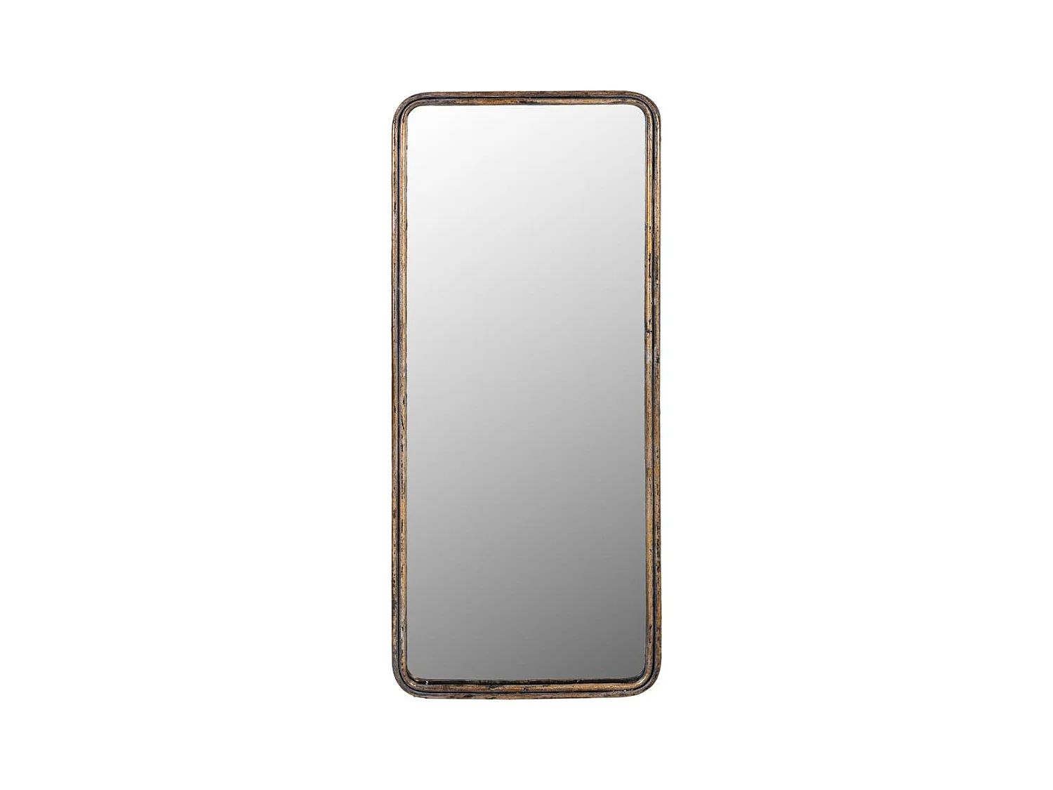 Espejo de pared de metal oro viejo 33x3x72