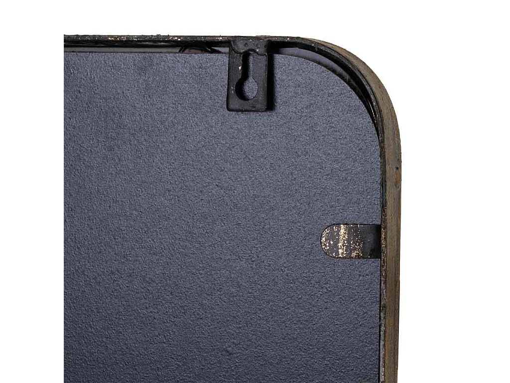 Miroir mural en métal vieilli doré 33x3x72h