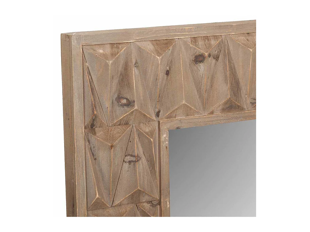 Brauner Holzspiegel 68,5x6x108,5h cm