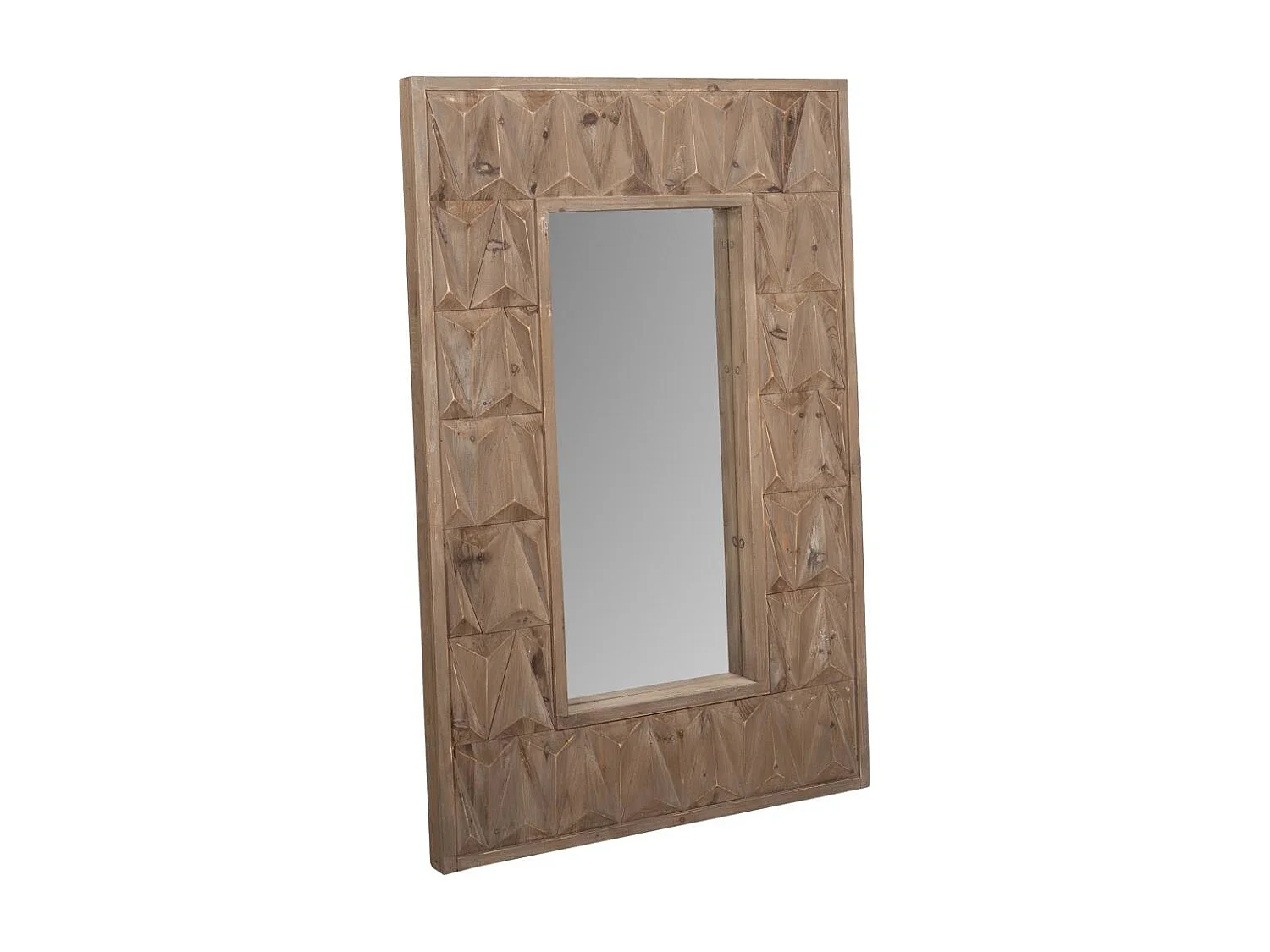 Specchio in legno marrone 68,5x6x108,5h