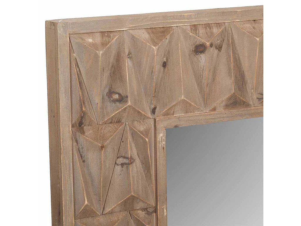 Specchio in legno marrone 68,5x6x108,5h