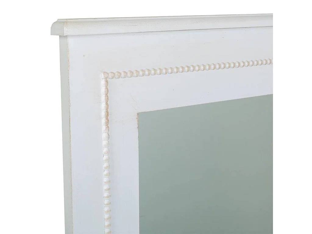 Miroir en bois laqué blanc 70x3x90h