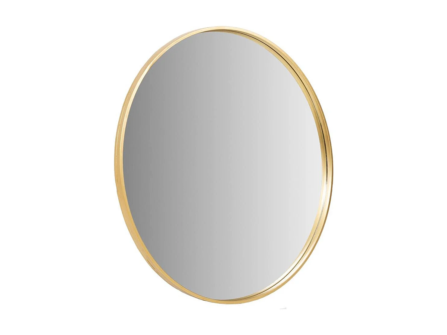 Espejo de pared dorado d86,5x3