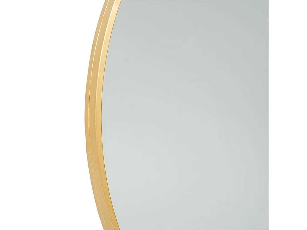 Espejo de pared dorado d86,5x3