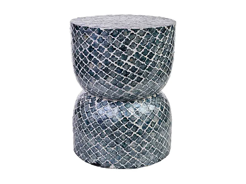 Hocker aus Metall und braunem Leder, 46x50x106h cm