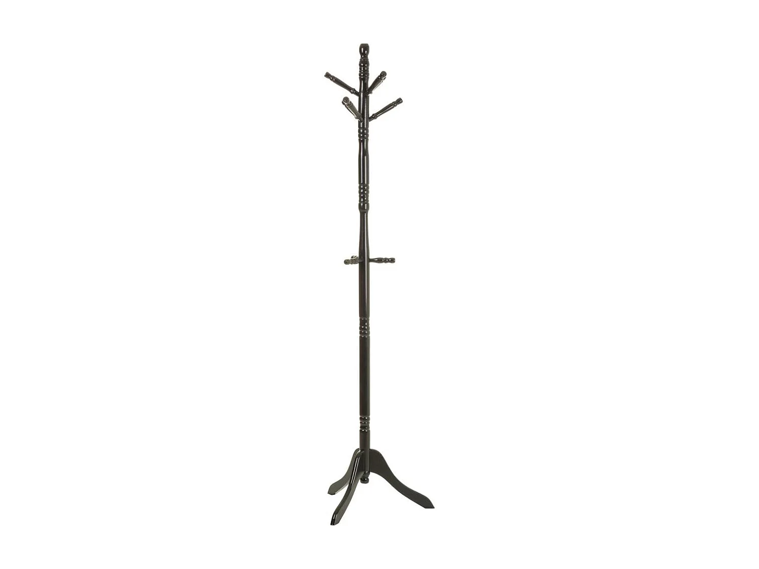 Braune Standgarderobe aus Holz, 44x44x184h cm