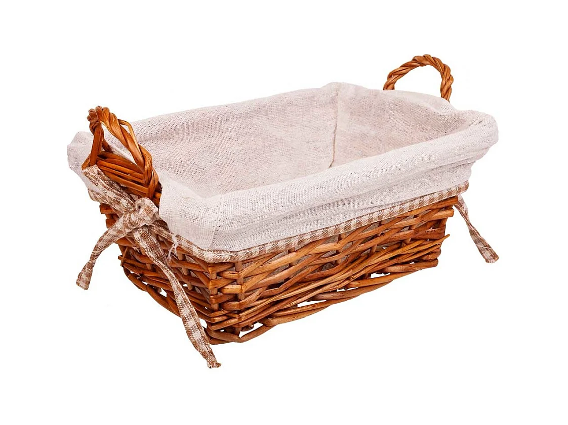 Panera mimbre forrada 25x18x10h cm