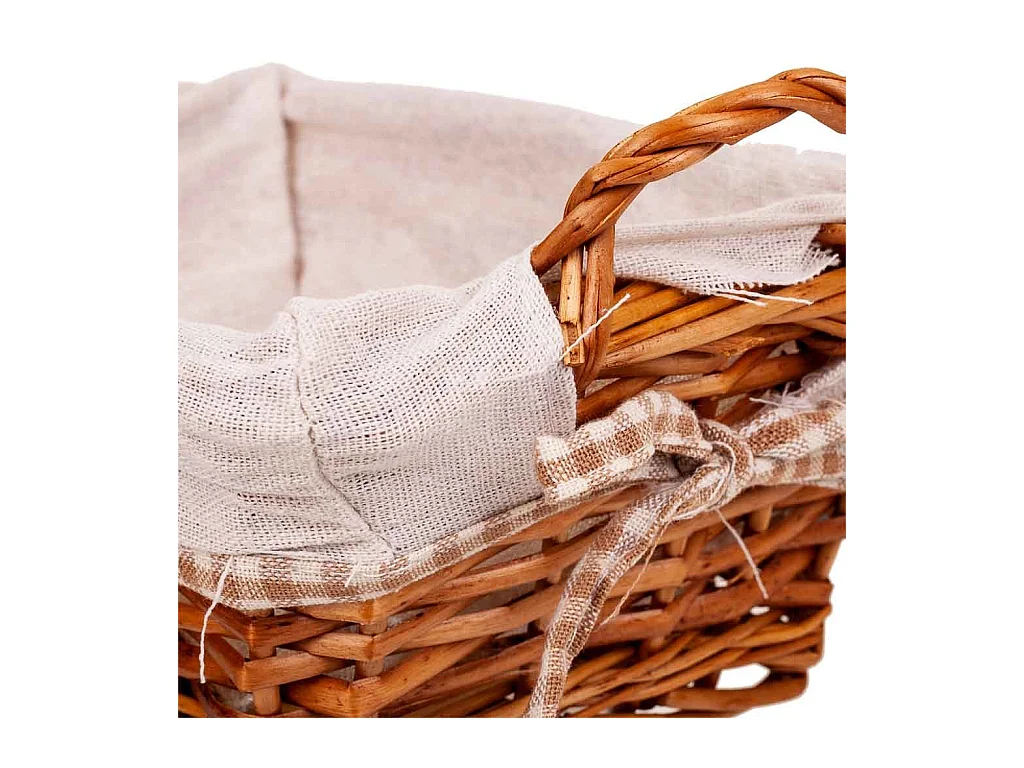 Panera mimbre forrada 25x18x10h cm