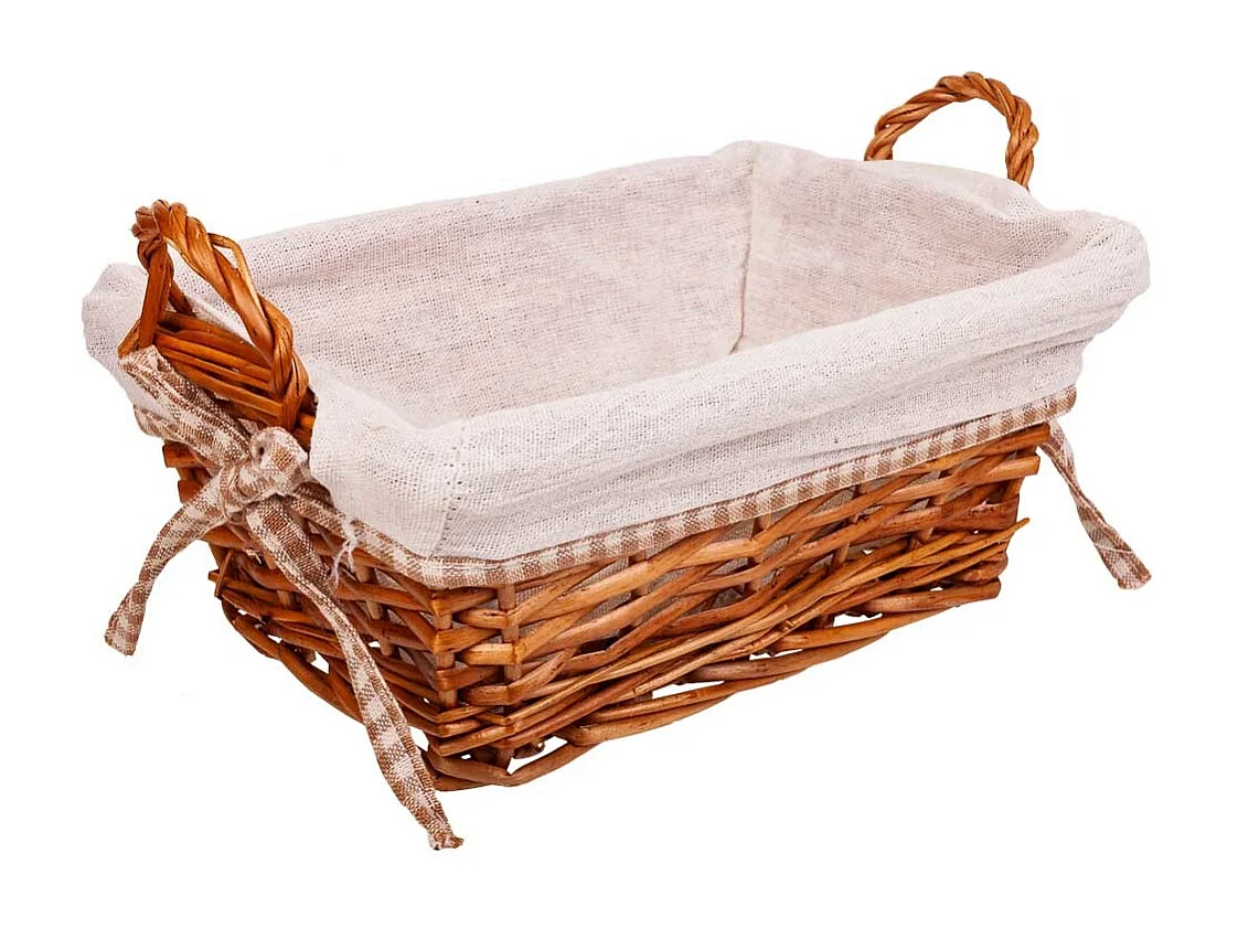 Panera mimbre forrada 25x18x10h cm