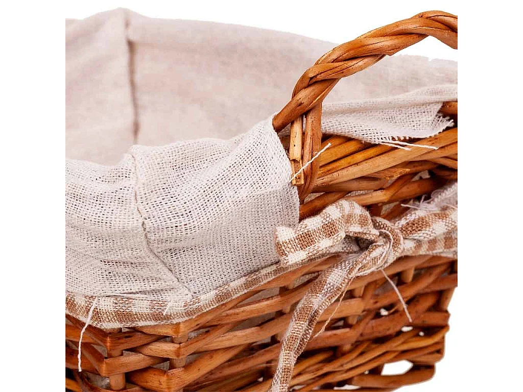 Panera mimbre forrada 25x18x10h cm