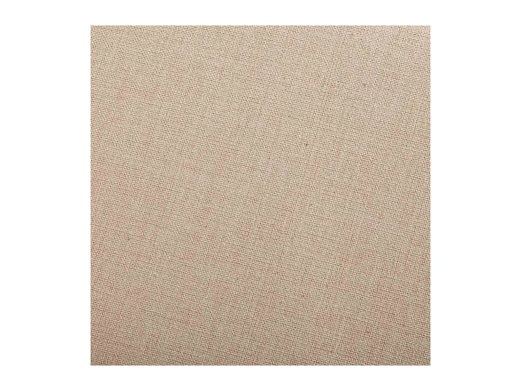 Banco bege de madeira e acolchoado 120x43x48