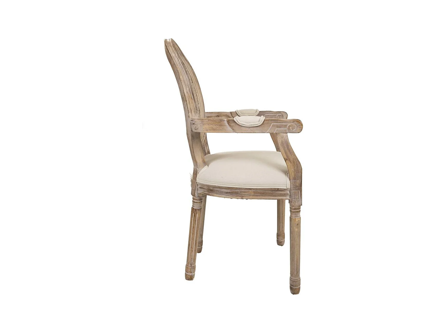 Chaise en bois beige 55x46x96