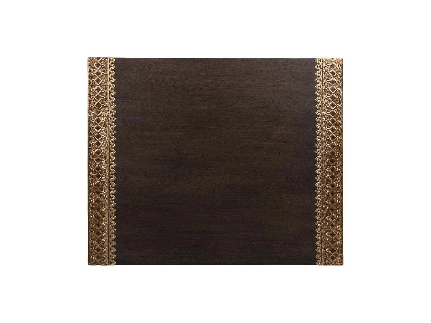 Mesa de madera y metal gris 49,5x40x54,5