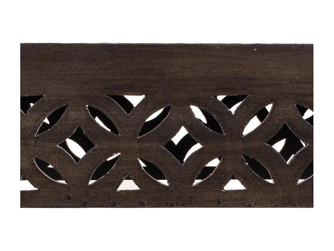 Mesa de madera y metal gris 49,5x40x54,5