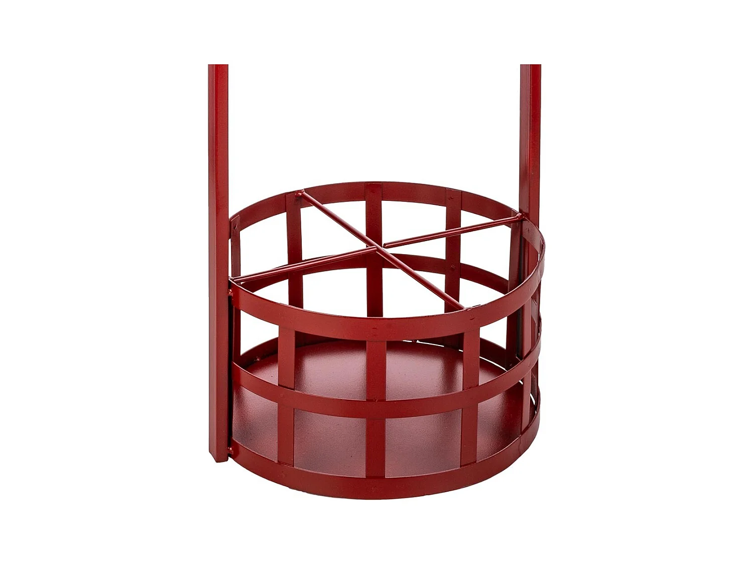 Mesa de vinho em metal vermelho 42x42x60