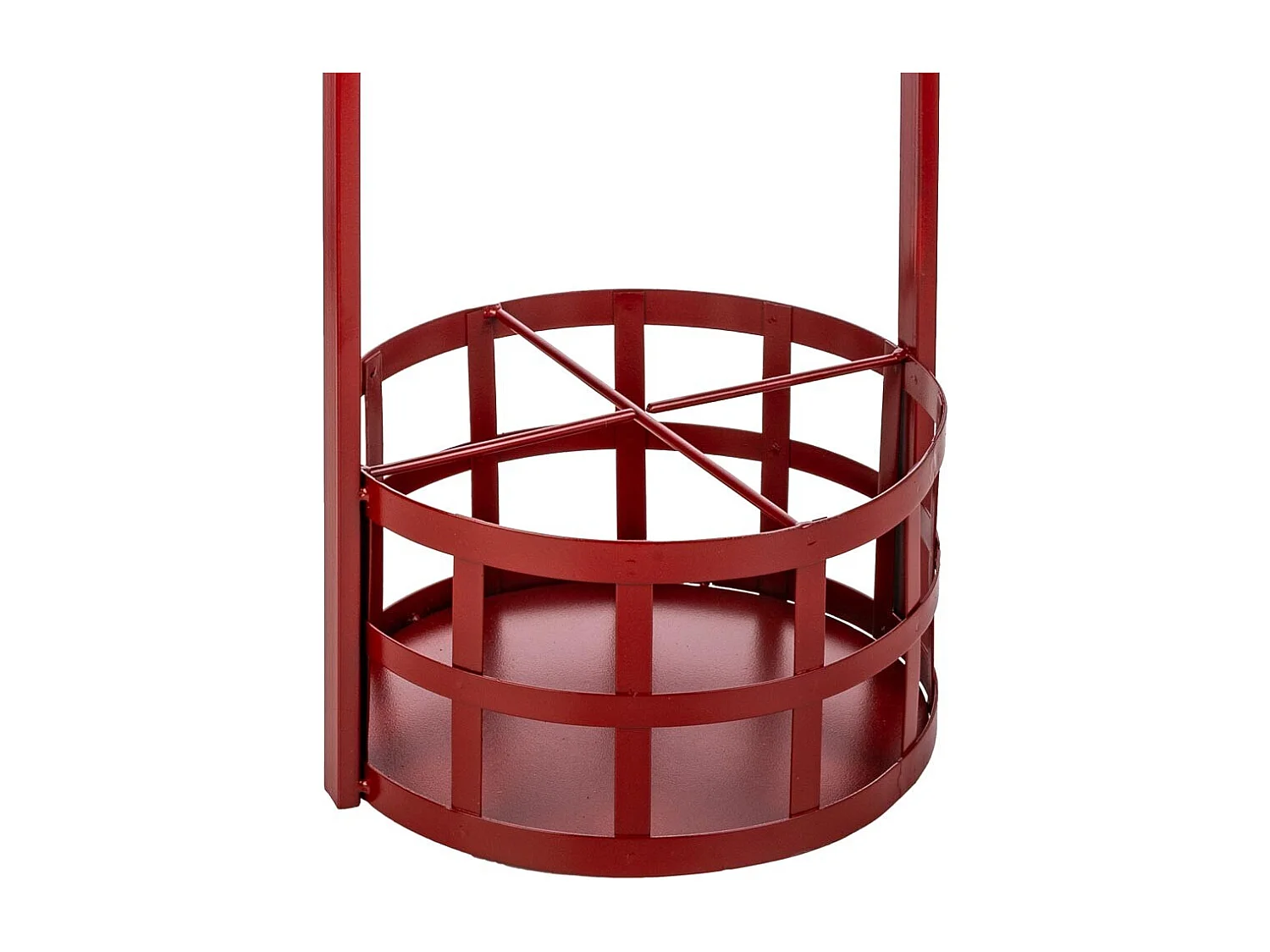 Mesa de vinho em metal vermelho 42x42x60