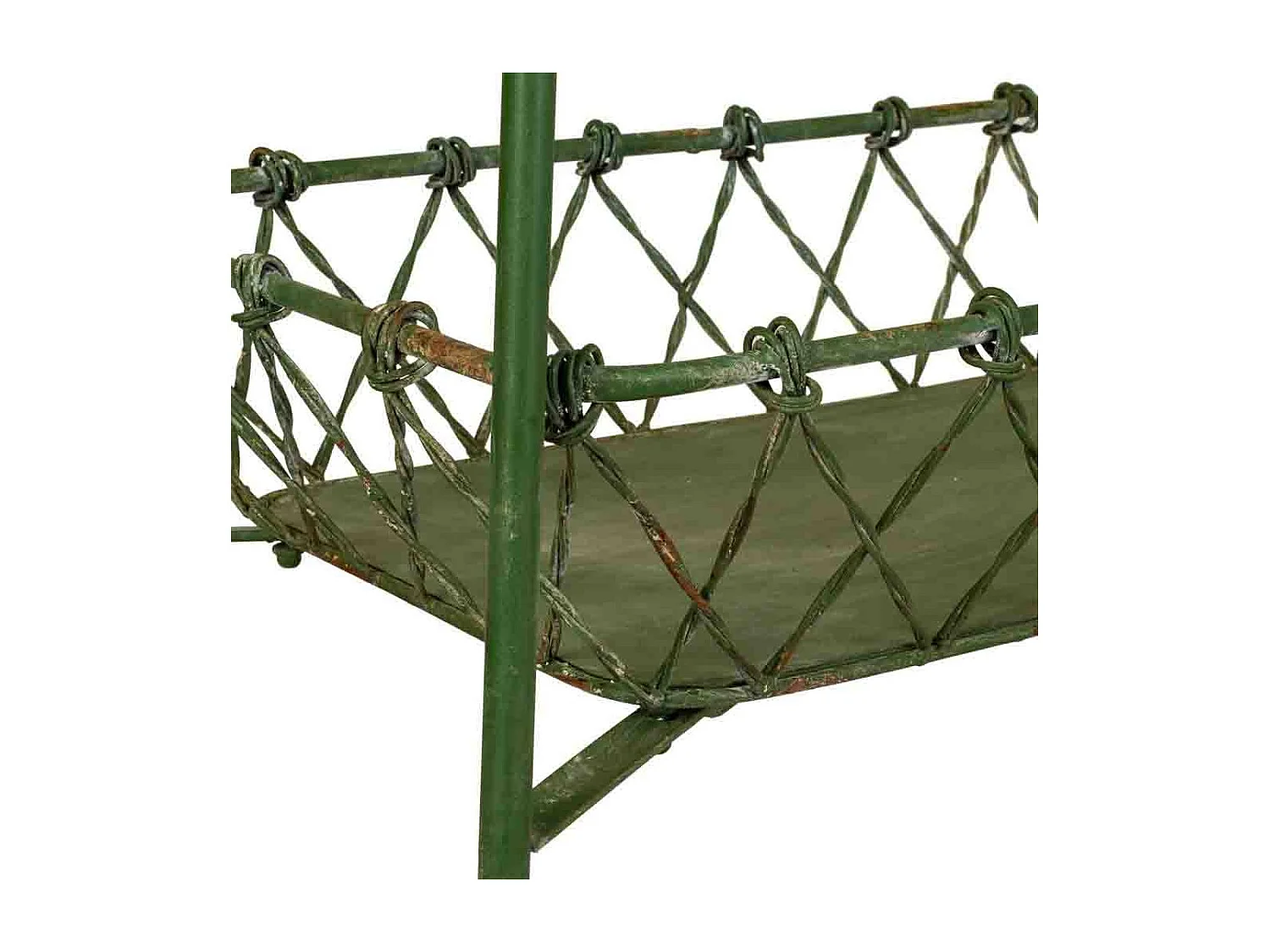 Grünes Metallregal 76,8 x 47,5 x 195 h cm