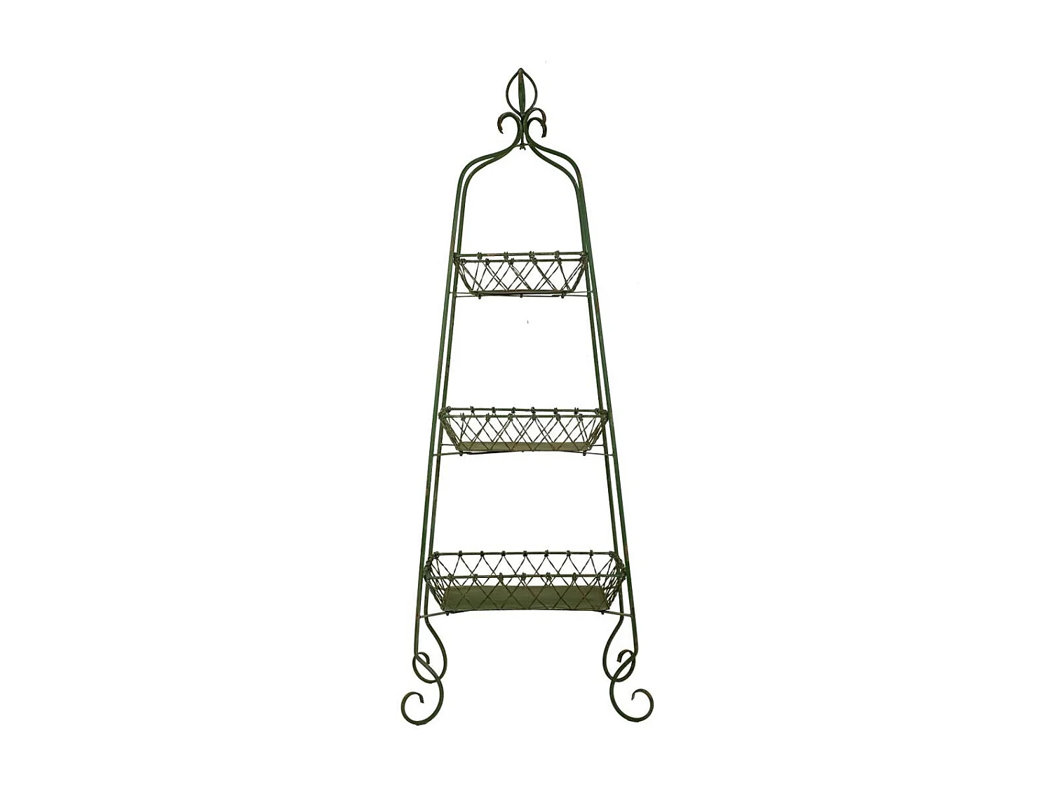 Estante de metal verde 76,8x47,5x195