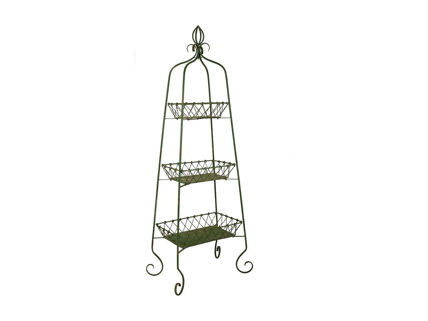 Estante de metal verde 76,8x47,5x195