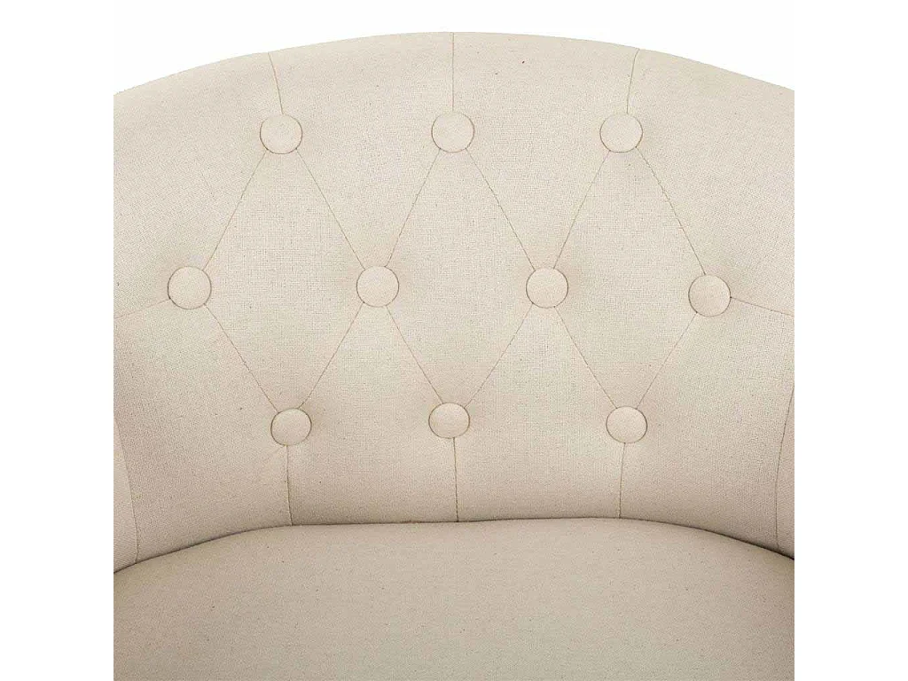 Poltrona in legno imbottita bianca 61x61x71h