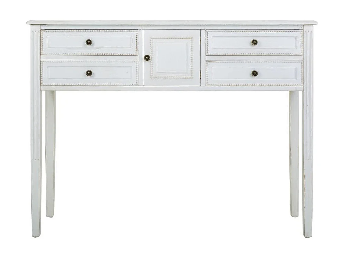 Hall de madeira lacado branco 120x36x92