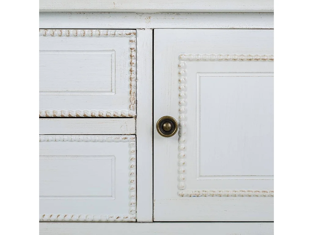 Hall de madeira lacado branco 120x36x92