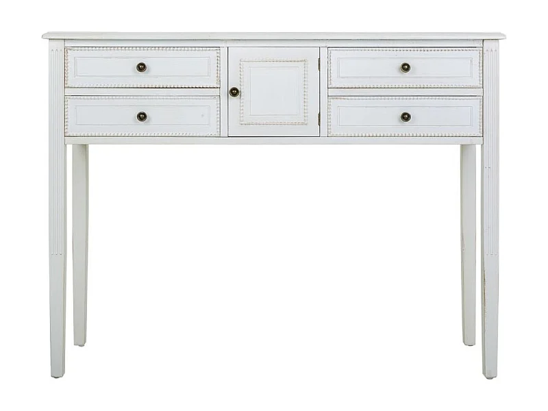 Hall de madeira lacado branco 120x36x92