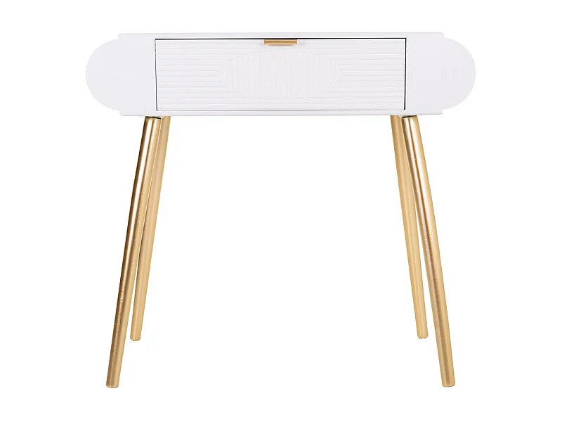 Console en bois blanc 84,5x38x77h