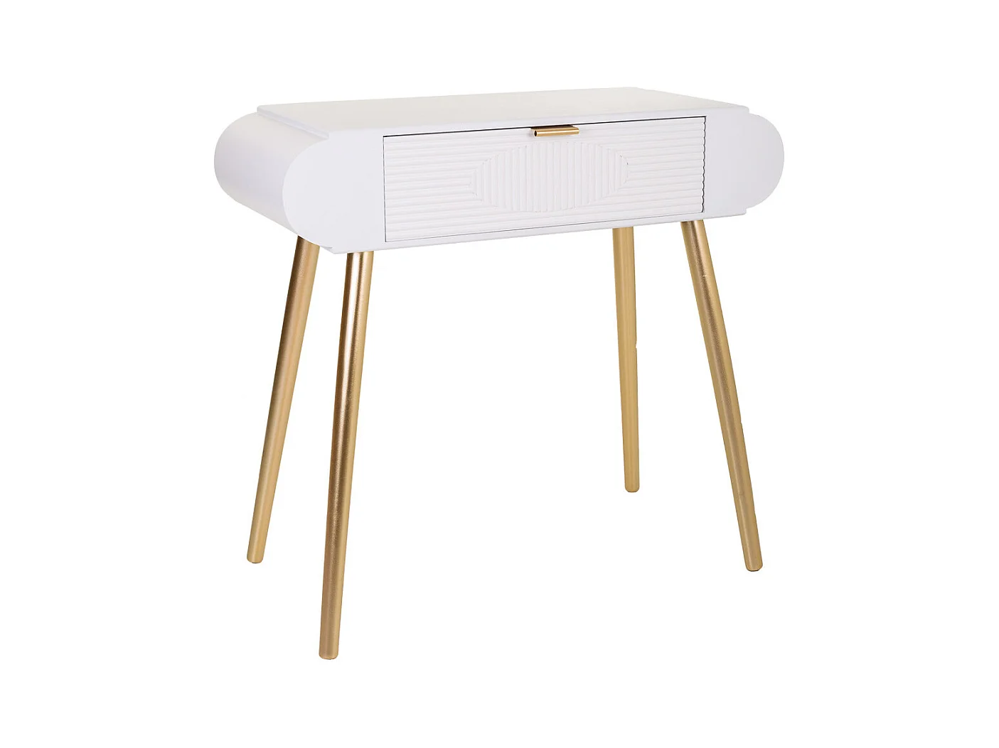 Console en bois blanc 84,5x38x77h