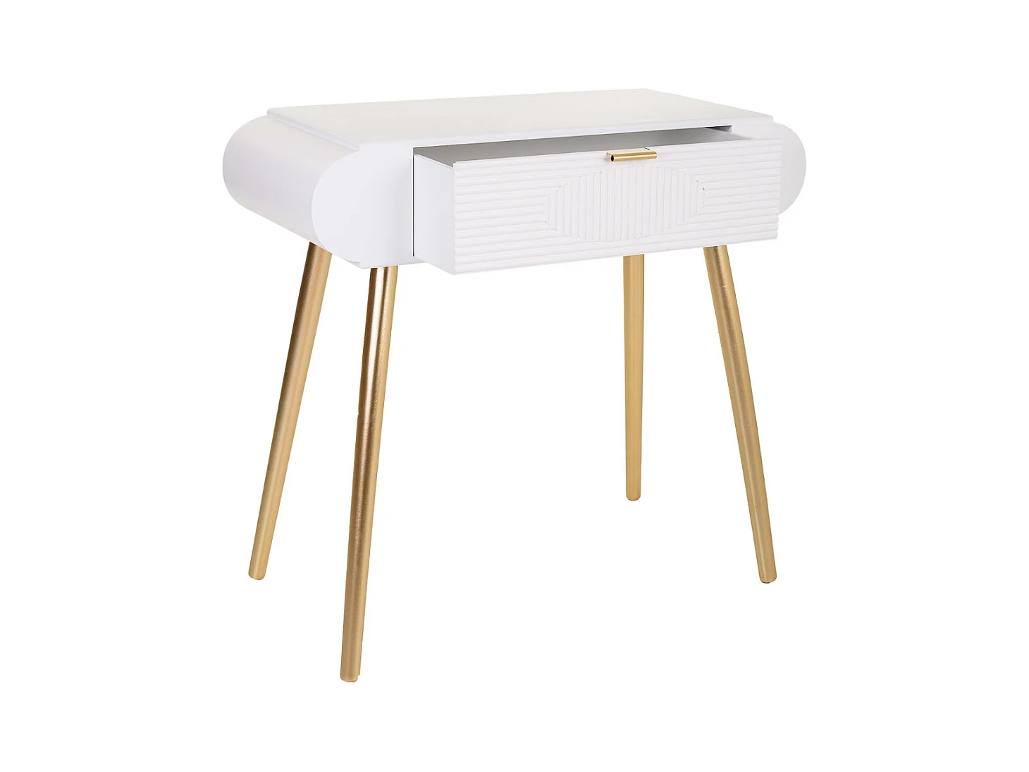 Console en bois blanc 84,5x38x77h