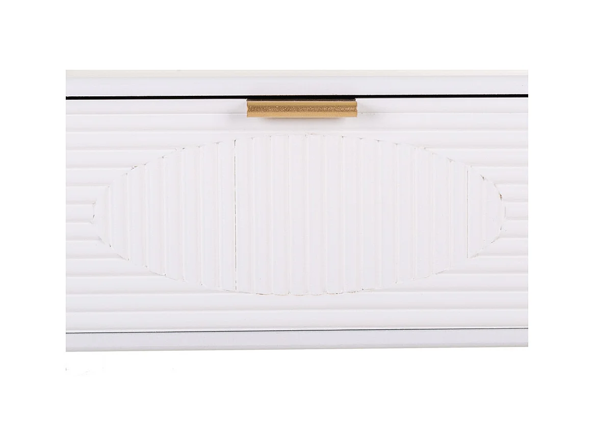 Console en bois blanc 84,5x38x77h