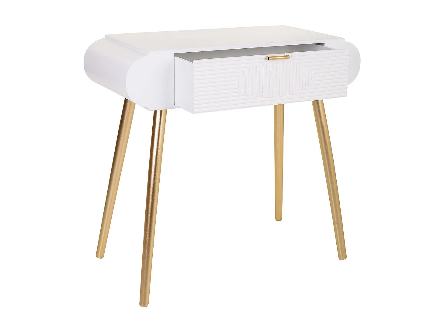 Mobile da ingresso in legno bianco 84,5x38x77h