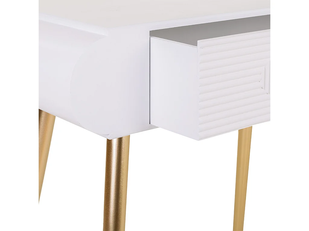 Mobile da ingresso in legno bianco 84,5x38x77h