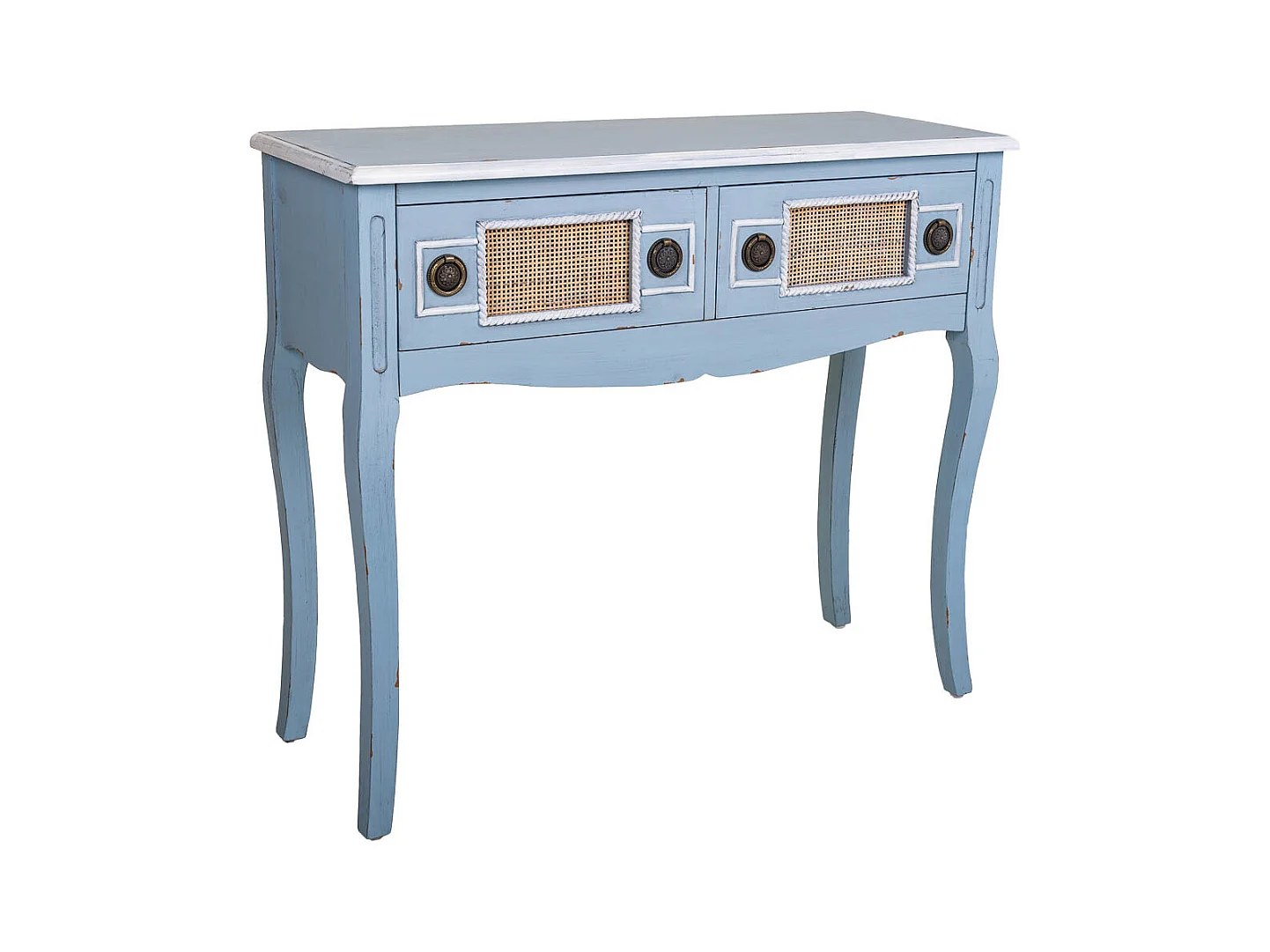 Blaue HolzFlurmöbeln 90x33x77h cm