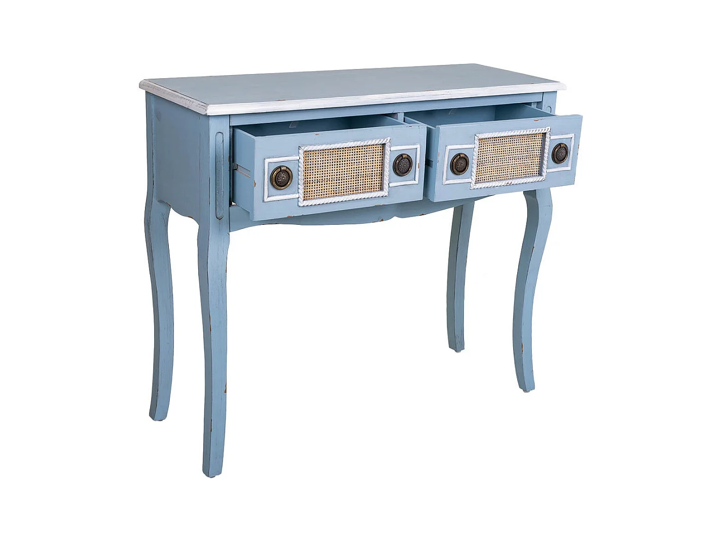 Blaue HolzFlurmöbeln 90x33x77h cm