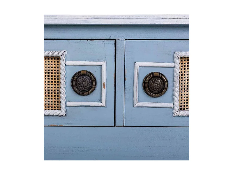 Blaue HolzFlurmöbeln 90x33x77h cm