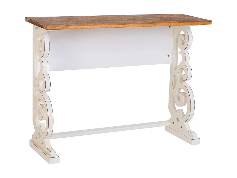 Mobile da ingresso in legno blu 90x33x77h