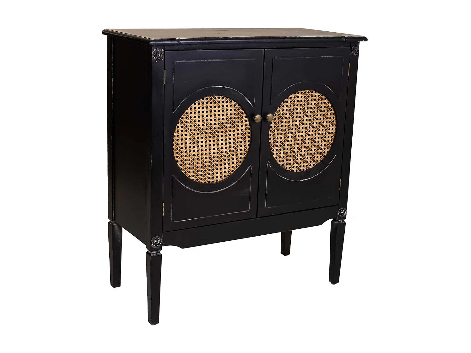 Schwarze Holzhalle 80x38x90h cm