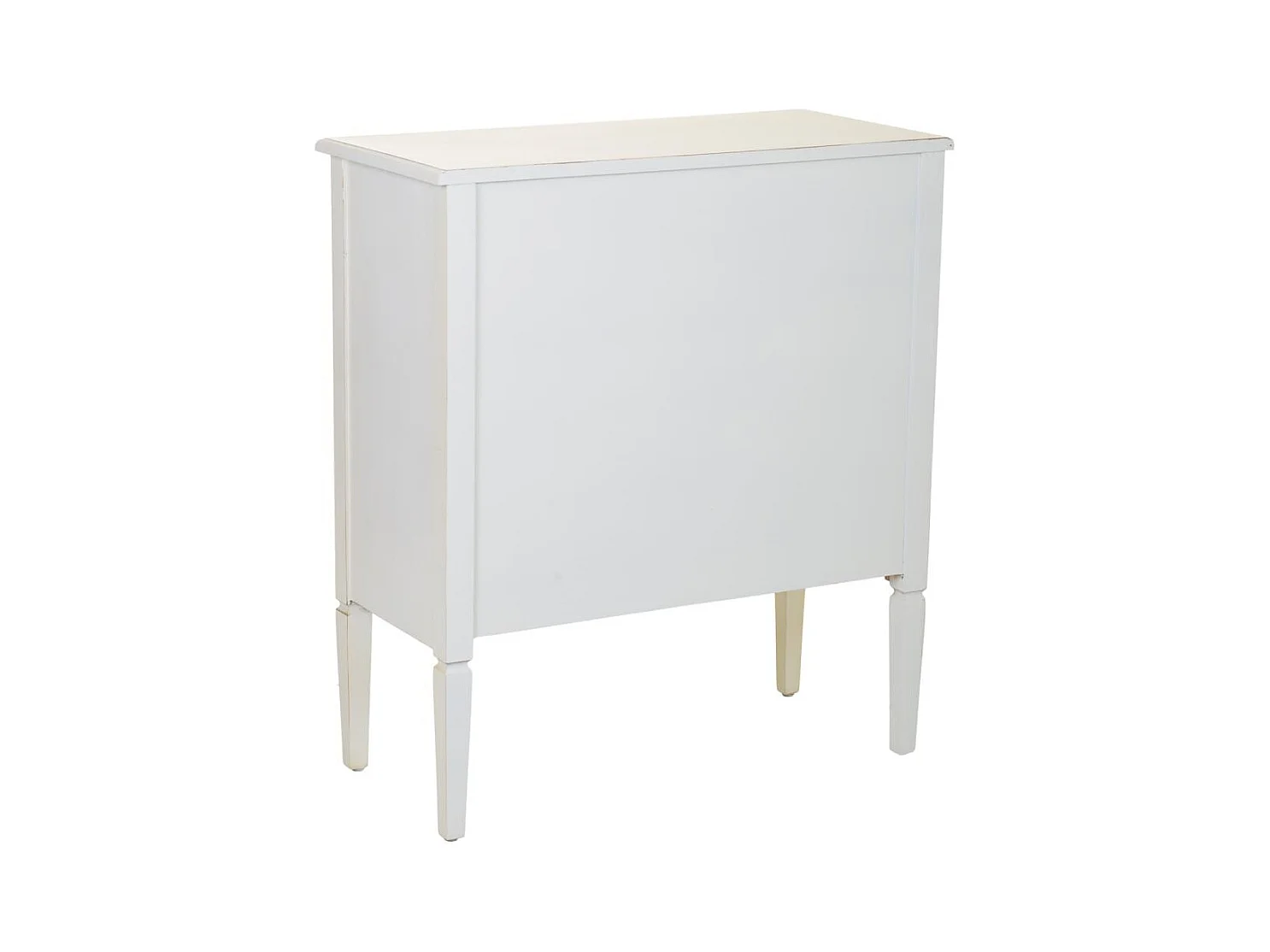 Recibidor de madera con con rejillas blanco 80x38x90