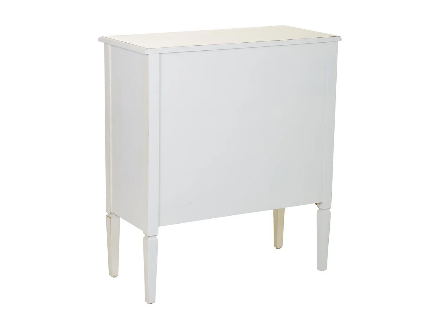 Recibidor de madera con con rejillas blanco 80x38x90