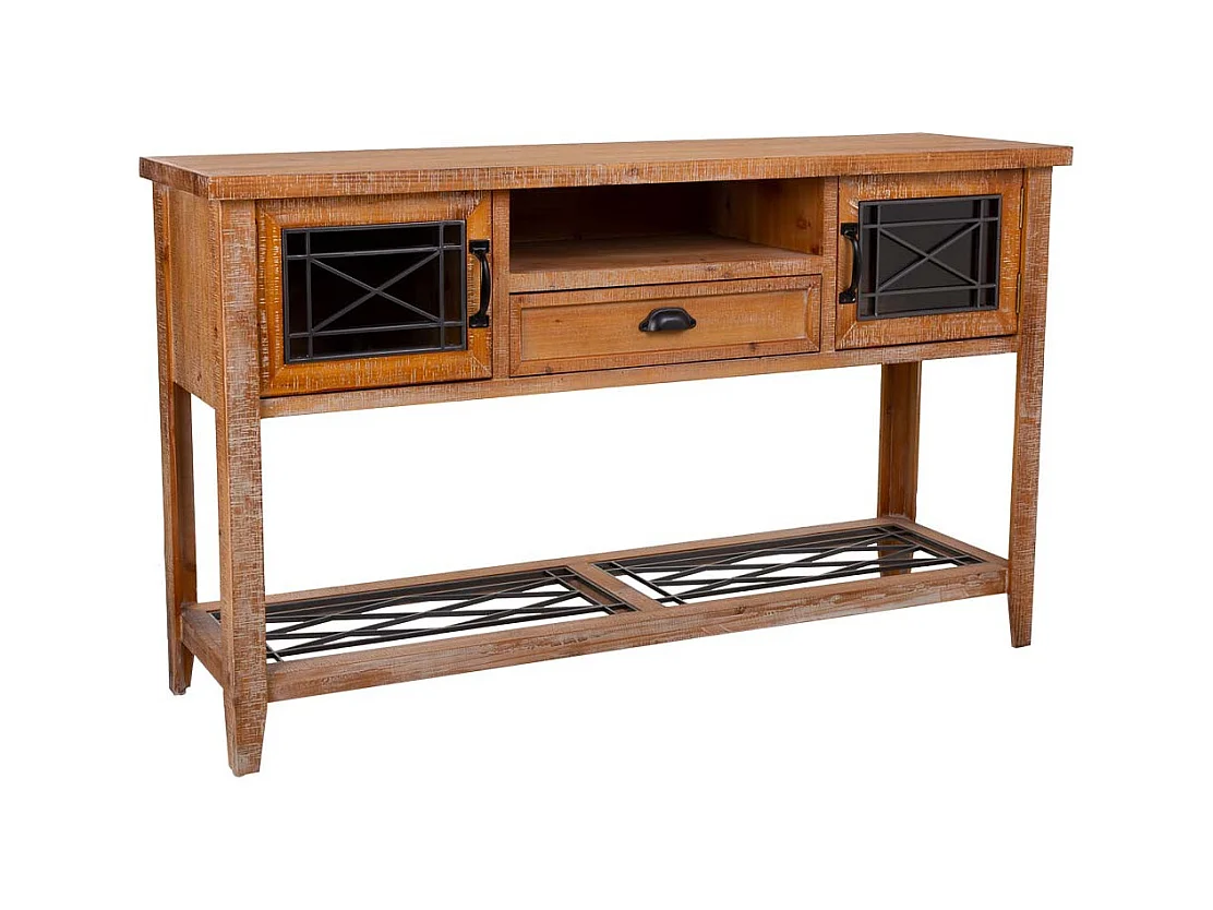 Recibidor de madera marrón 145x36x80