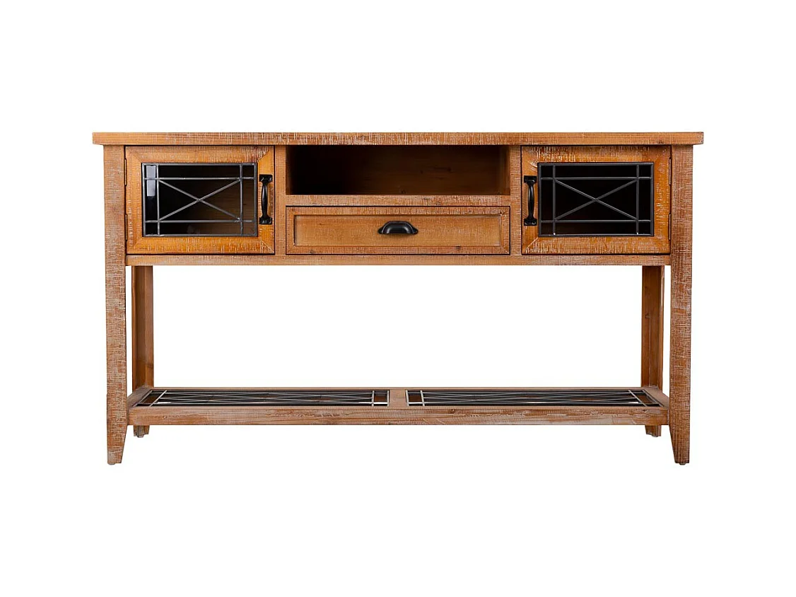 Recibidor de madera marrón 145x36x80