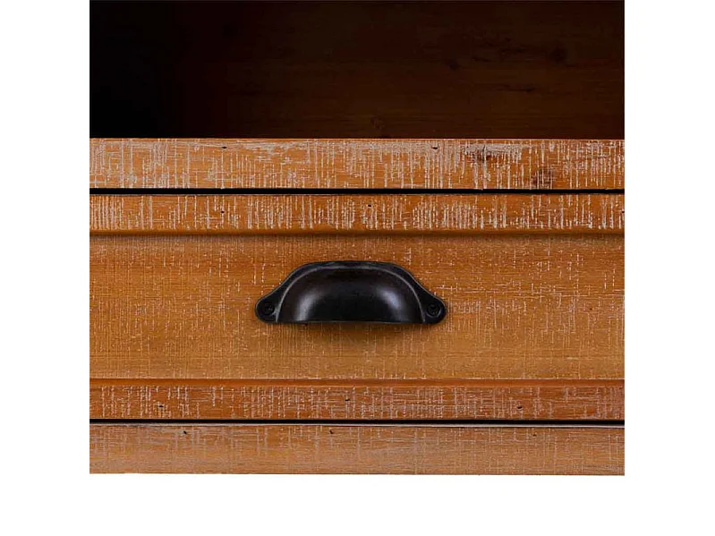 Console en bois marron 145x36x80h