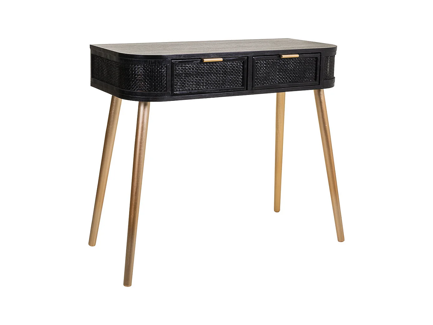 Holzhalle und schwarz lackiertes Gitter 88x42x78h cm